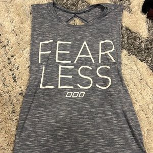 Open back workout tank top. Medium